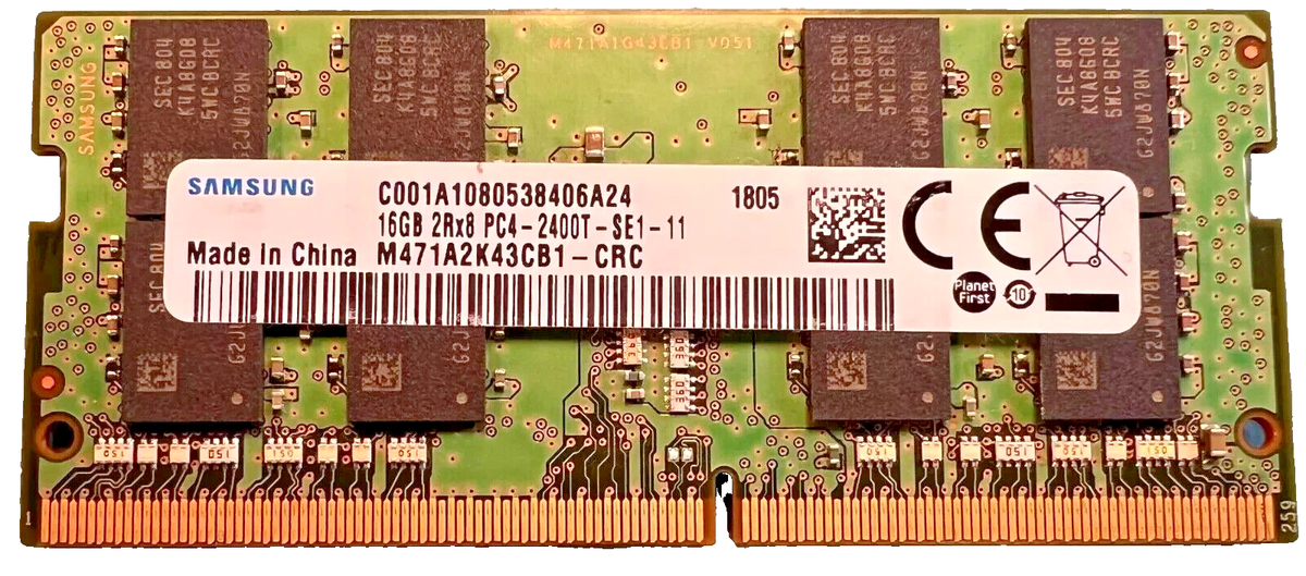 コ*ラ様 SAMSUNG 16GB×5枚 / PC4-2400T-RC1-12- Samsung 16GB PC4-2400T-R DDR4 Registered ECC 2RX4 Memory