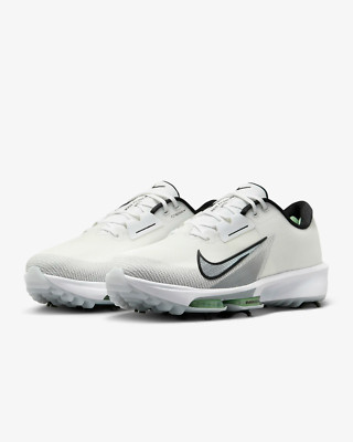 NEW NIKE AIR ZOOM INFINITY TOUR 2 GOLF FD0218-100 WHITE BLACK GREEN SZ 7.5 WIDE