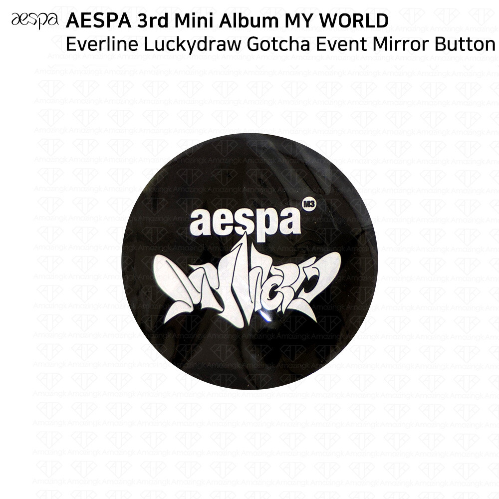 Aespa 3rd Mini Album MY WORLD Lucky Draw Gotcha Event Everline Pin