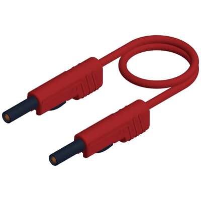SKS Hirschmann MLB 25/1 V rt Messleitung Lamellenstecker 4 mm Lamellenstecker 4
