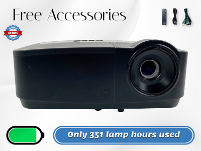 InFocus IN114x DLP Projector 4K 3200 Lumens PC 3D Ready - Only 351 Hours Used  