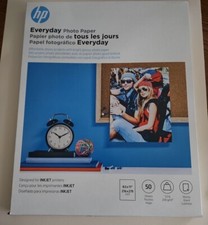 HP Everyday Glossy Photo Paper 50 Sheets Letter 8.5 x 11 in Q8723A
