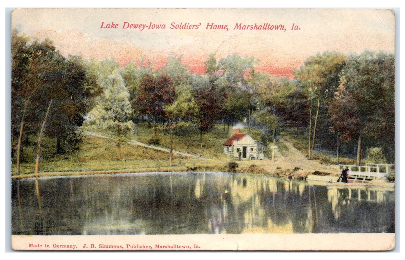 1909 Lake Dewey, Iowa Soldiers Home, Marshalltown, IA Postcard eBay