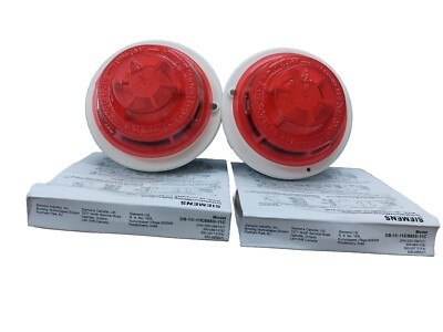 LOT OF 2 PCS SIEMENS FP-11 MULTI SENSOR SMOKE DETECTOR WITH DB-11 BASES