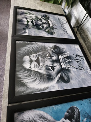 KING & QUEEN A4 Wall Art Home Decor prints gifts wall art watercolour Mr & Mrs - Picture 15 of 24
