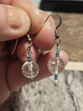 Sterling Silver 925 Dangle Ball Earrings