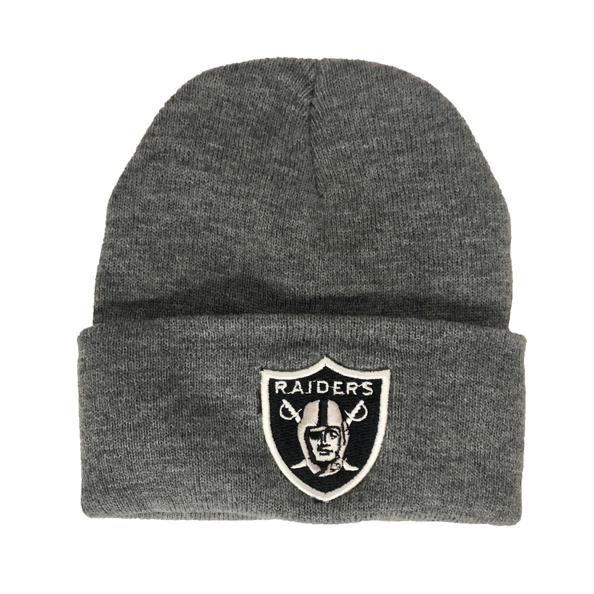 Las Vegas Raiders Skull Cap Cuff Winter Warm Gray One Size Unisex