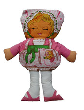 Vintage Plush 17" Tall Doll Mary Many Face Year: 1973