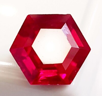 Mozambique Natural Red Ruby Hexagon Shape 11.20 Ct Certified Loose Gemstone