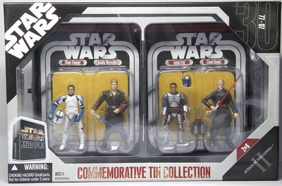 ANAKIN SKYWALKER BOBA FETT COUNT DOOKU STAR WARS CLONE WARS ACTIONFIGUREN & DOSE