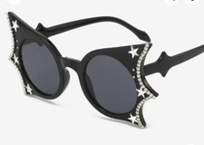 women big frame luxury crystal sunglasses
