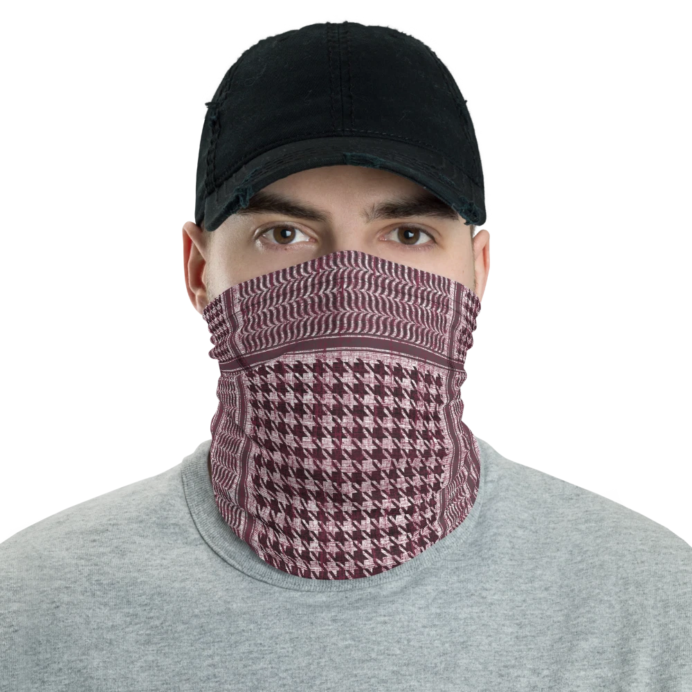 Burgundi Keffyeh Shemagh Print Neck Gaiter
Opens in a new window or tab