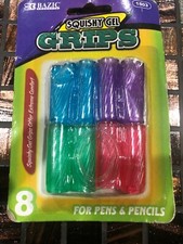 Bazic Squishy Gel Grips 1503 8 Pieces