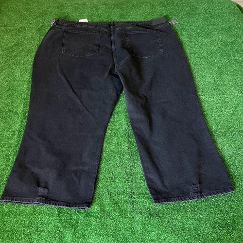 a.n.a highest-rise Vintage Straight Leg Distressed Black Jeans Plus Size 30W NEW - Picture 13 of 18