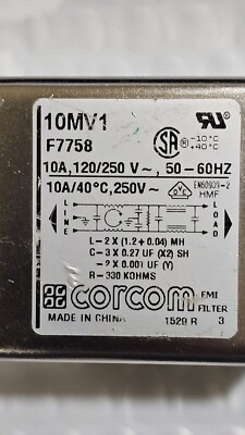 TE Connectivity / Corcom  10MV1 Power Line Filter Multi-Purpose Medical ...