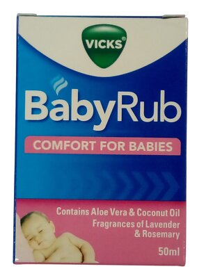 Vicks BabyRub Soothing Vapour Ointment, 50ml Carton