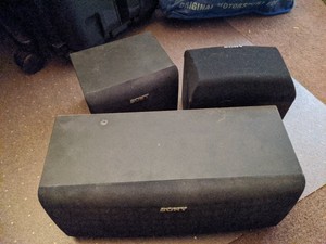 Sony Surround Sound Speaker System Ss Sr120 X 2 Ss Cn120 Ebay