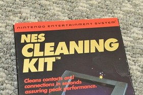 Vintage Nintendo NES Cleaning Kit Original - BOX ONLY w/ Pad