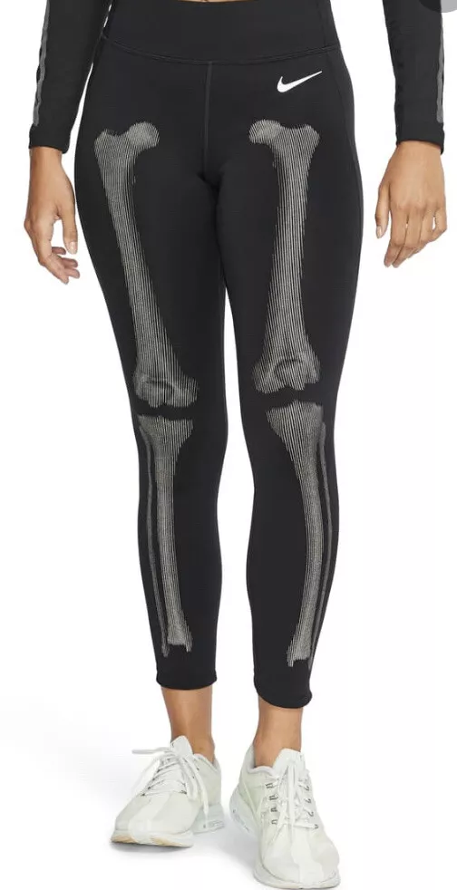 A tiempo Estructuralmente Útil Nike Nikelab Skeleton Tights Black Silver Women's Size XS NEW Reflective  Bones | eBay