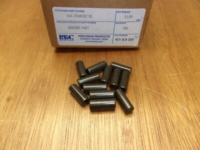 (Qty.12) 3/8" X 1" Dowel Pin Heat Treated Alloy Steel Precision Products USA