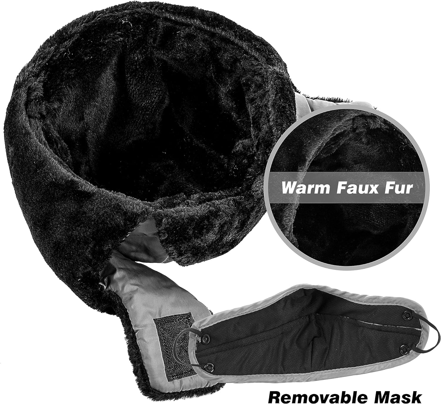 Trooper Trapper Hat,Winter Ski Hat with Winter Ear Flap and Ski