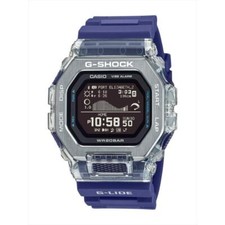 Image of CASIO G-SHOCK GBX-100S-2JF G-LIDE Gleaming Wave Bluetooth Digital Men Watch Blue