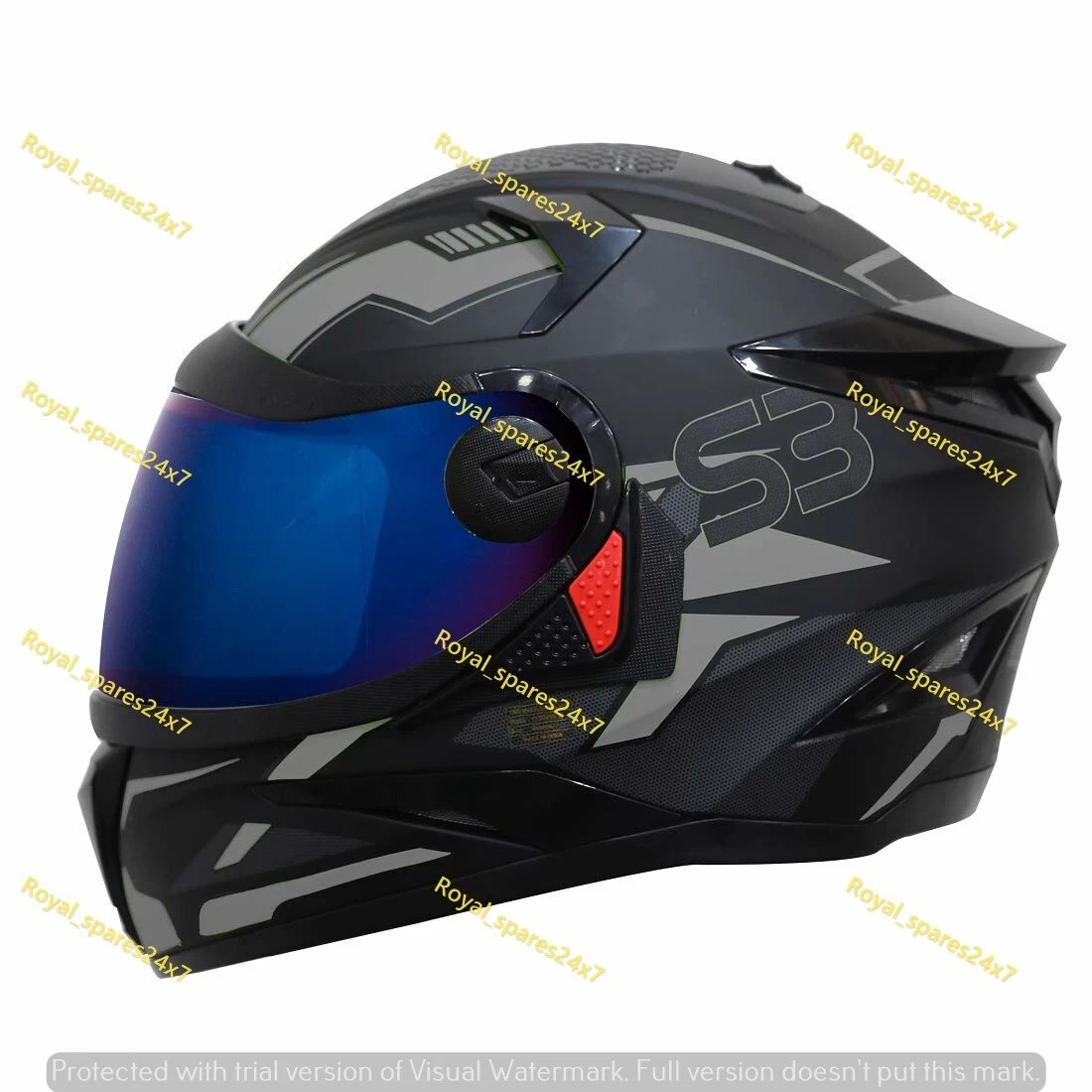 Helmet with online headphones steelbird
