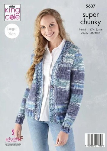King Cole Strickmuster #5737 Für Damen – Pullover & Strickjacke In Cottonsoft DK, Inkl. Anleitung Für Raglanärmel