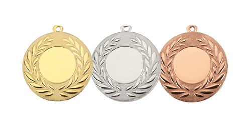 100 Medaillen (Farbzusammenstellung nach Wunsch) mit Emblem, Band,Text - Bild 7 von 7