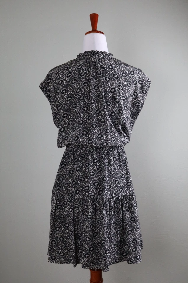 Vestido REBECCA TAYLOR $350 Floral Forrado 100% Seda Cordón Cintura Talla 8 Foto 4 de 4