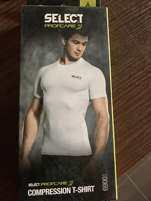 Select Profcare Kompression Compression T-Shirt Weiß Größe M