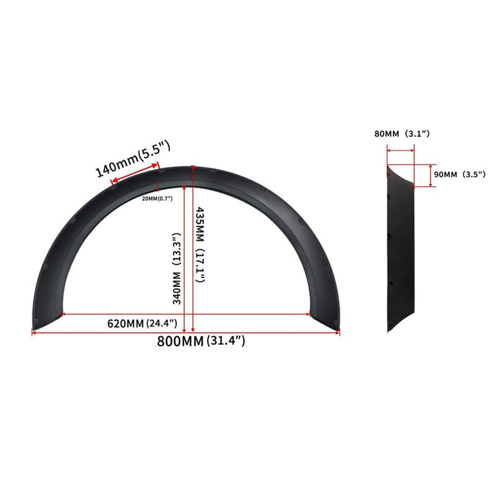 Fender Flares Guard Extra Wide Body Kit Wheel Arch For Toyota