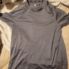 RBX X-Train Performance T-Shirt Medium Short Sleeve Gray Crew Neck Polyester