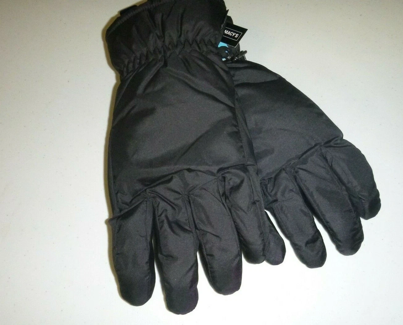Isotoner mens Cold Weather proof waterproof winter gloves - Black -XL