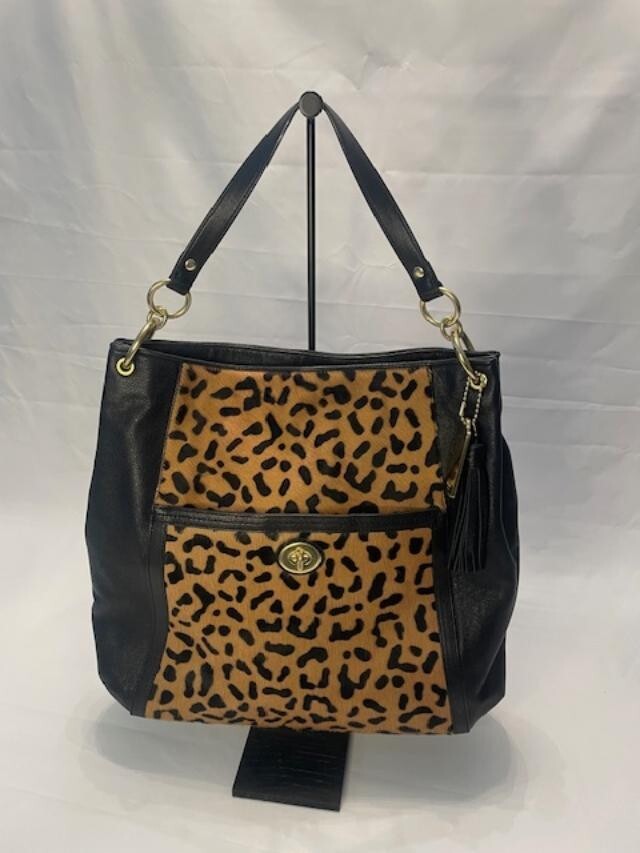 Coach Leopard Calf Hair Hobo bag