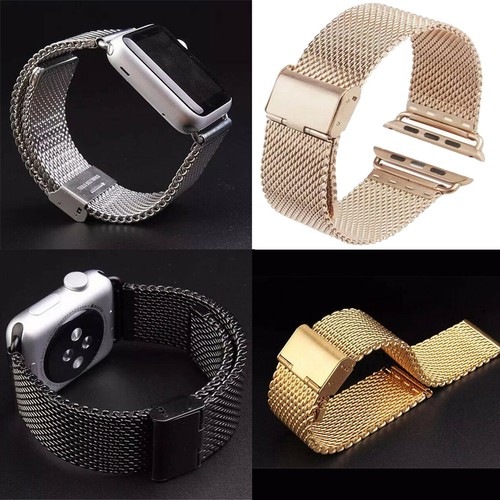 Correa de bucle milanés de acero inoxidable para Apple Watch Series 7 6 5 4 3 - Imagen 6 de 23