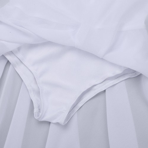 UK Girls Ballet Dance Dress Lyrical Leotards Latin Tutu Skirt Dancewear Costumes - Picture 26 of 75