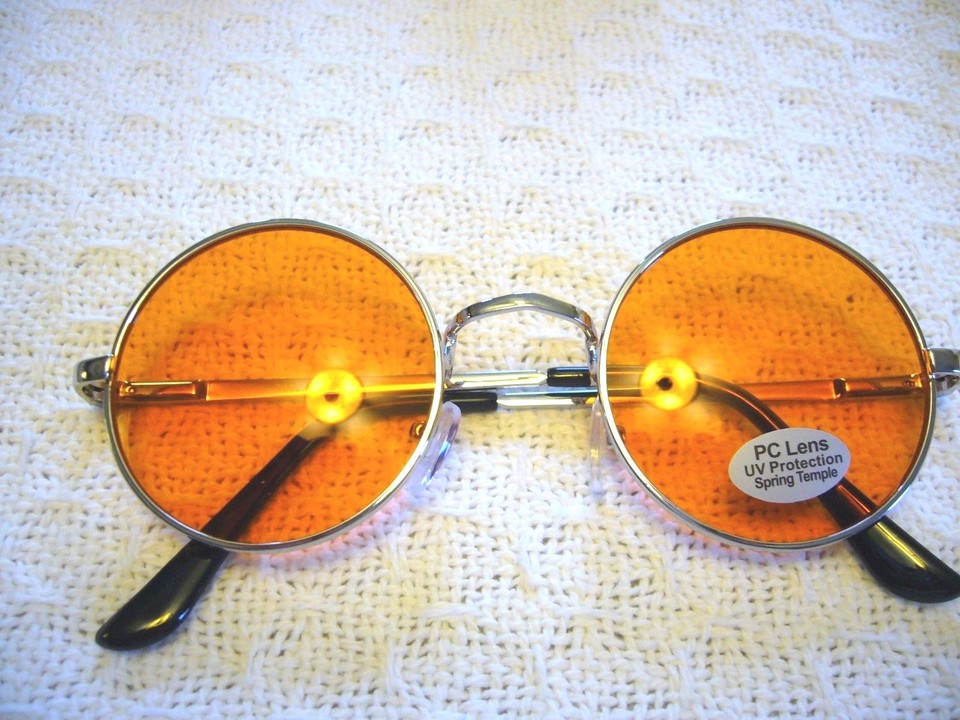Sunglasses Occhiali Da Sole Stile John Lennon John Lennon Style Sunglasses Ozzy Osbourne Hippy 70's 80's Fancy Dress Glasses - Foto 2