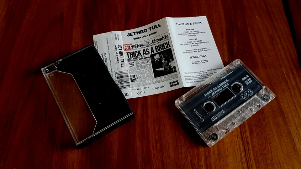 JETHRO TULL THICK AS A BRICK CASSETTE TAPE AUSTRALIA VG PLUS - Image 2 of 2