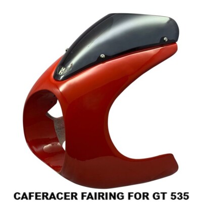 ''CAFE RACER FAIRING'' RED FIT FOR ROYAL ENFIELD GT 535