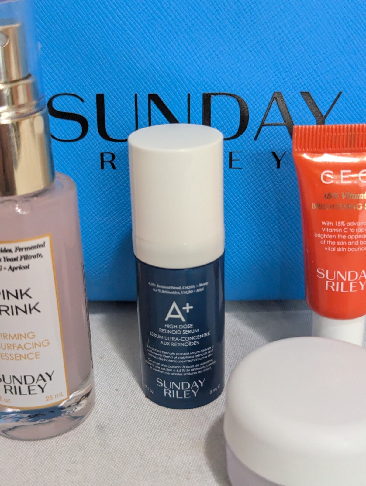 Sunday Riley Good Genes & CEO Vitamin C Dynamic Duo w/ Discovery Set  Bag 