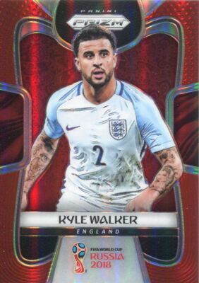 Prizm World Cup 2018 Red [149] Parallel Base Card #71 Kyle Walker - England