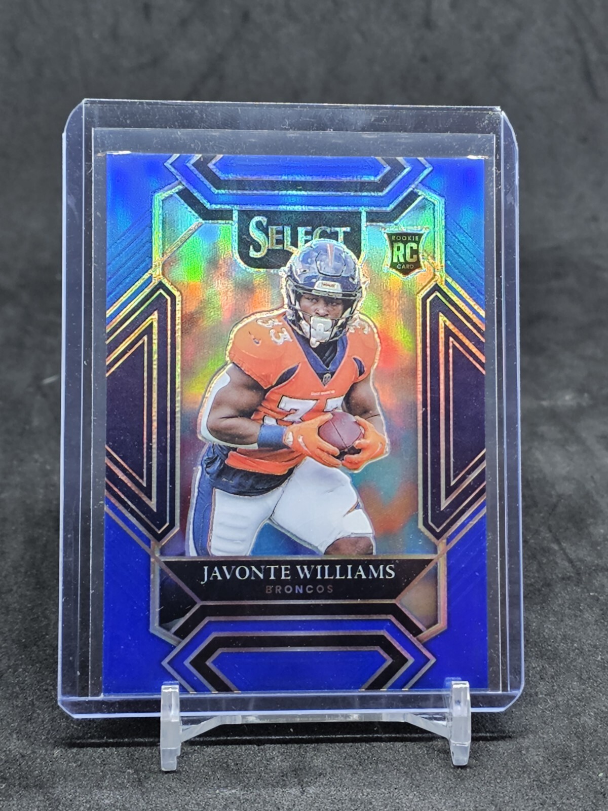 Javonte Williams - 2021 Panini Select Base Club Level Blue Prizm /99 RC
