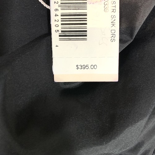 Rebecca Taylor Womens 6 Blue Black V-Neck Sleeveless Snake Dress $395 - Picture 6 of 6