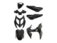 Verkleidungskit 7-Teilig Schwarz GläNzend FüR Yamaha Aerox, MBK Nitro 2013-2017