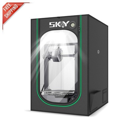 Fireproof & Dustproof 3D Printer Enclosure with LED Light - Compatible & Safe