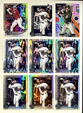 CONNOR NORBY - 2025 BOWMAN, CHROME, FINEST - RED (RC) LOGO & 7 MORE REFRACTORS