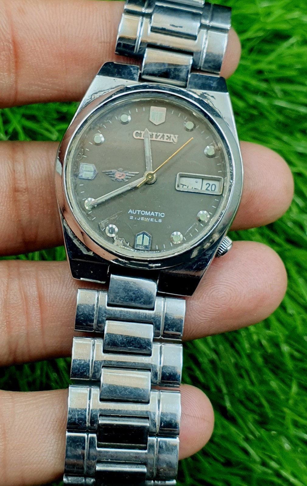 Citizen Automatic 4-R17987 Japan Made Watch Jewels Date 21 Men Of Day Vintage - VintageWatches.PK Citizen Automatic 4-R17987 Japan Made Watch Jewels Date 21 Men Of Day Vintage - vintagewatches.pk