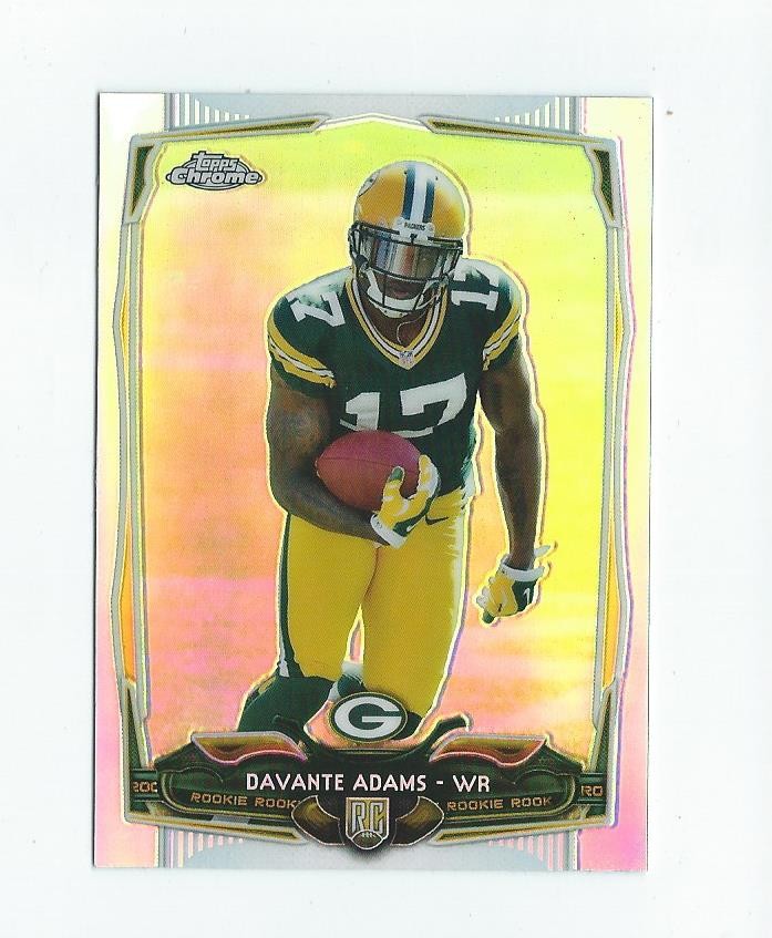 2014 Topps Chrome Refractor #114 Davante Adams RC Rookie Packers Rams