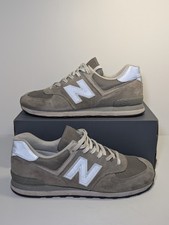 New Balance 574 Core Grey White Men's Size 13 Pre-Owned Very Good Condition